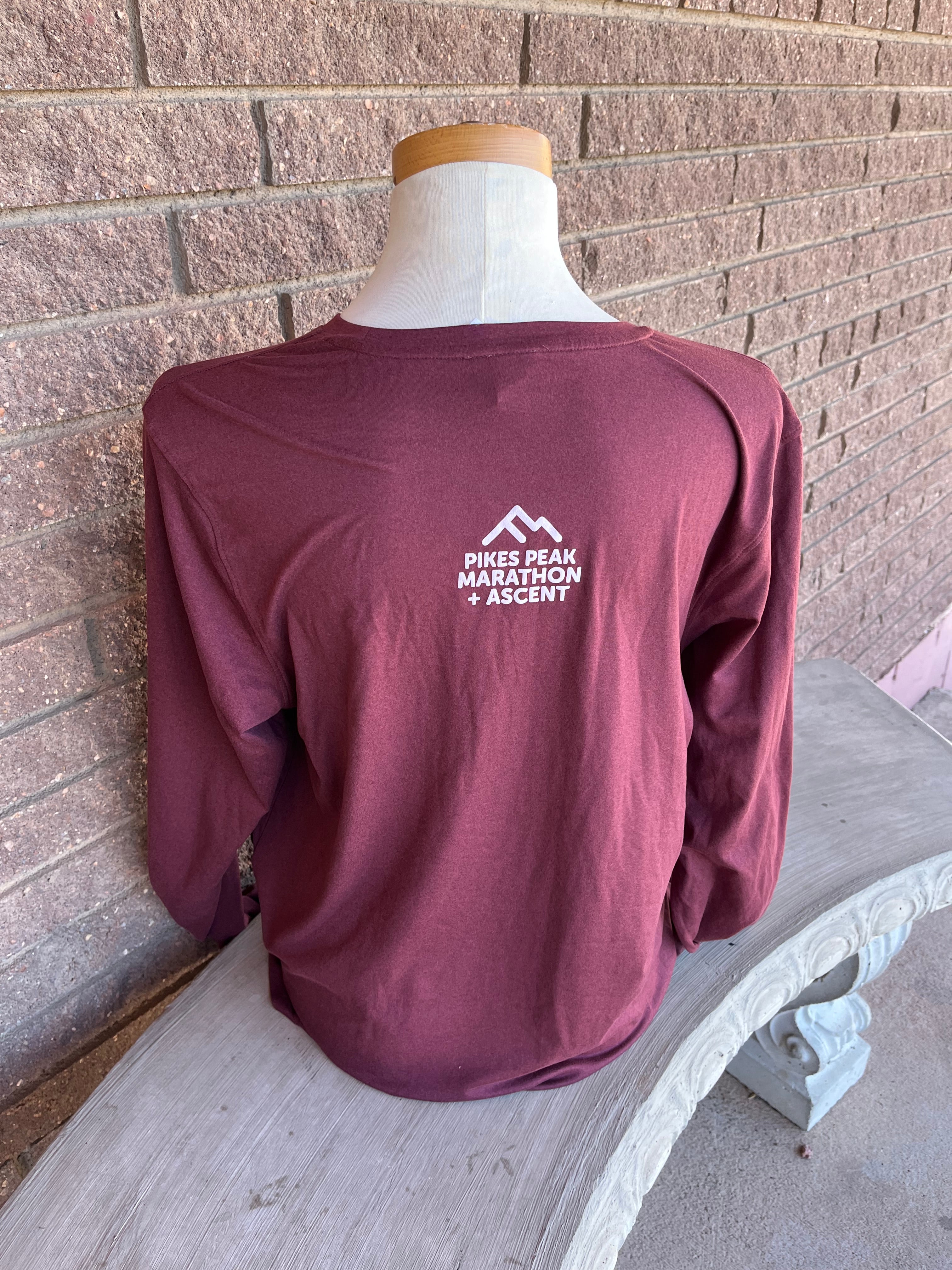 Men's Long Sleeved PPMA Shirt Burgundy