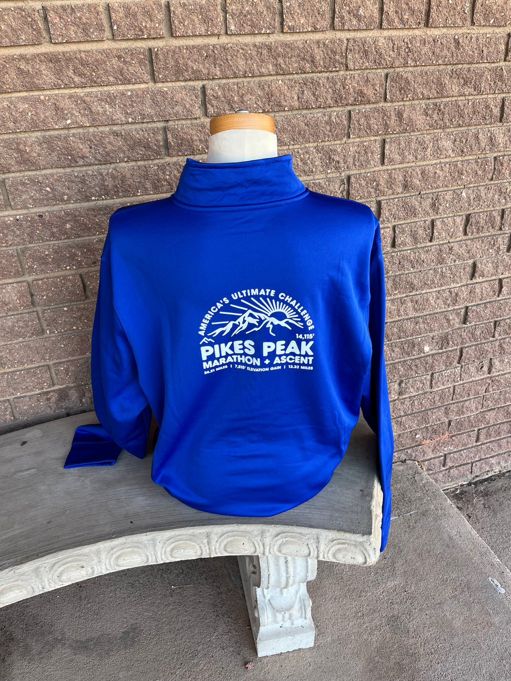 Men's SportsTek Fleece Full Zip Blue