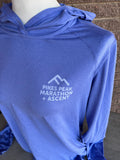 Women's PPMA Long Sleeved Sun Hoodie Blue