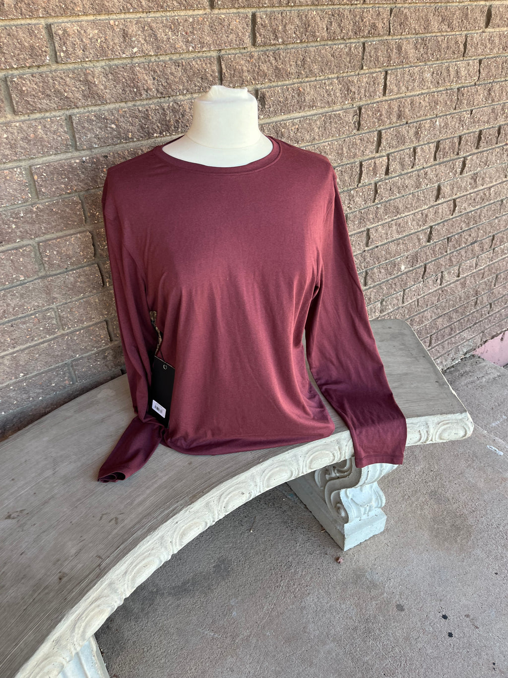Men's Long Sleeved PPMA Shirt Burgundy