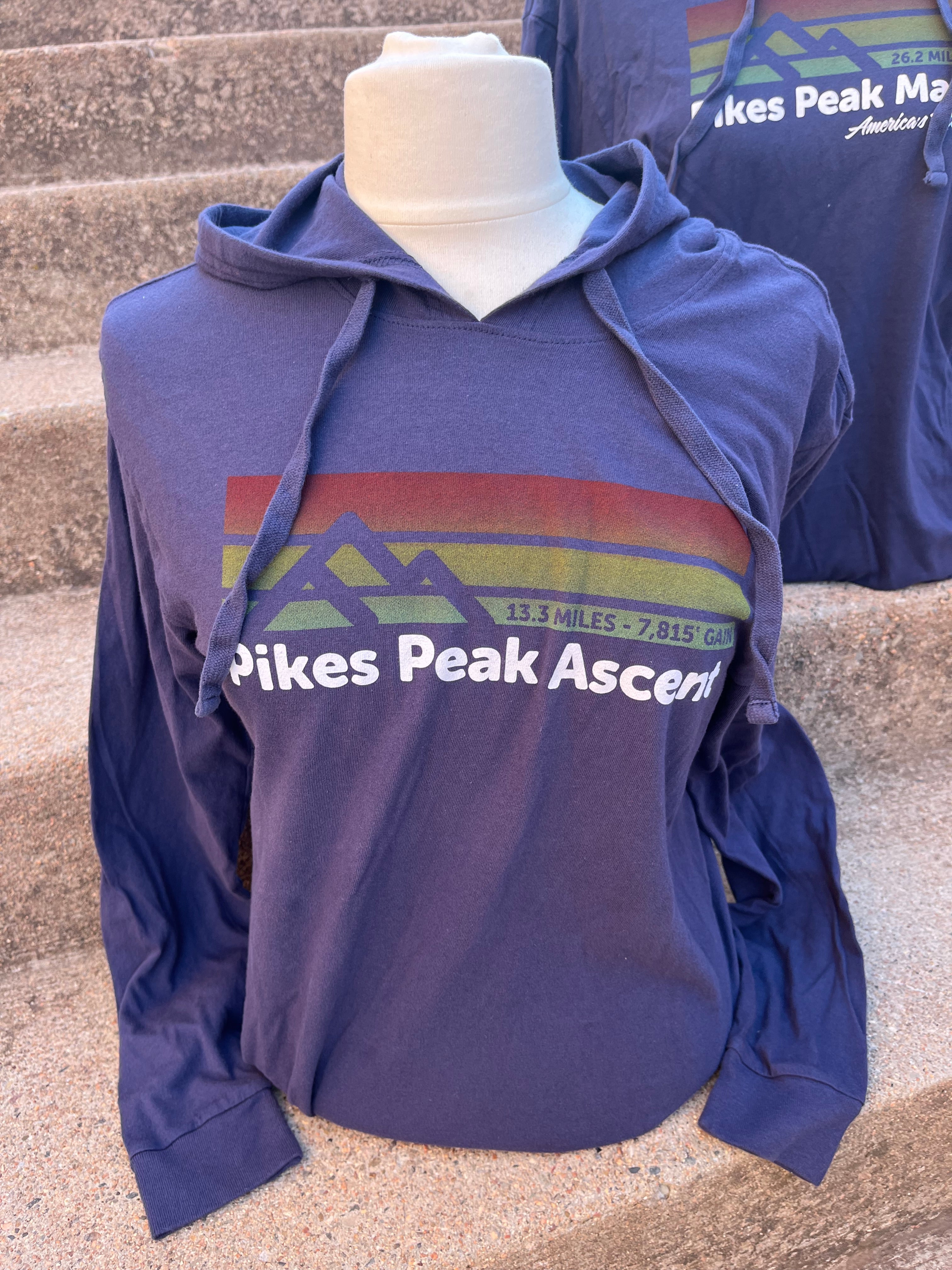 Unisex Pikes Peak Ascent Navy Hoodie